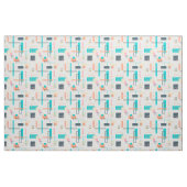 Mid Century Modern Shapes Fabric Pattern Stof (Yard (91,4 cm))