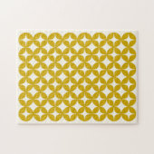 Mid Century Modern Shapes in Mustard Yellow Legpuzzel (Horizontaal)