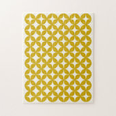 Mid Century Modern Shapes in Mustard Yellow Legpuzzel (Verticaal)