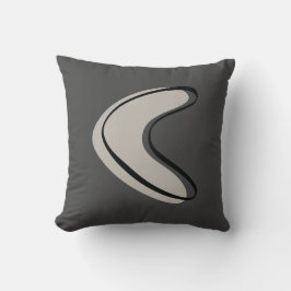 Mid Century Modern Sierkussen in grijs