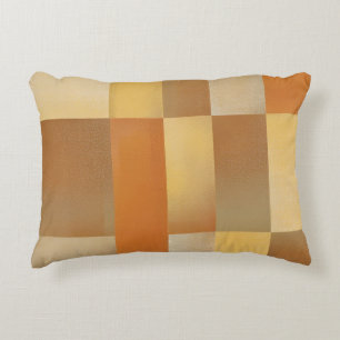 Mid Century Modern Sinaasappel Bruin Goud Accent Kussen