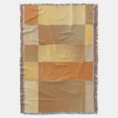 Mid Century Modern Sinaasappel Bruin Goud Deken (Voorkant Verticaal)