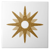 Mid-Century Modern Single Gold Starburst | Groot