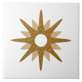 Mid-Century Modern Single Gold Starburst | Groot Tegeltje
