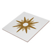 Mid-Century Modern Single Gold Starburst | Groot Tegeltje (Zijkant)