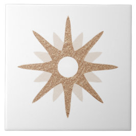 Mid-Century Modern Single Pink Starburst | Groot Tegeltje