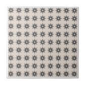 Mid-Century Modern Small Starburst Pattern Tegeltje (Voorkant)