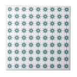 Mid-Century modern Small Turquoise Star-patroon Tegeltje<br><div class="desc">Het moderne, geïnspireerde design uit de midden-eeuw, met een patroon van kleine retro turquoise starbursts op een witte achtergrond. Eenvoudig, schoon, modern, naadloos ontwerp. Creëer uw eigen douanepatroon door een nieuw afbeelding te uploaden, of gebruik de "bericht"knoop om de ontwerper voor hulp te contacteren. Om uw eigen gepatenteerde ontwerp te...</div>