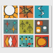 Mid-Century Modern Smorgasbord Cadeaupapier (Vlak)