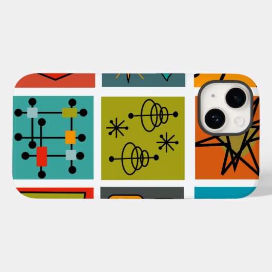 Mid-Century Modern Smorgasbord Case-Mate iPhone Case (Achterkant (horizontaal))