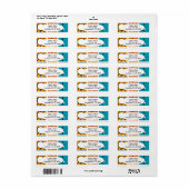 Mid-Century Modern Smorgasbord Etiket (Full Sheet)