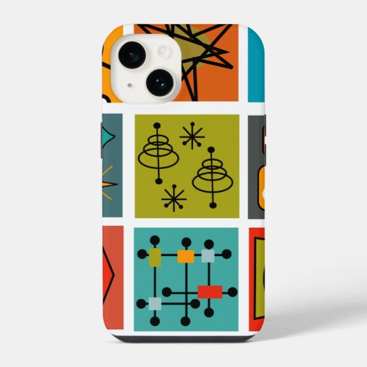 Mid-Century Modern Smorgasbord iPhone Hoesje (Achterkant)
