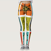 Mid-Century Modern Smorgasbord Leggings (Voorkant)