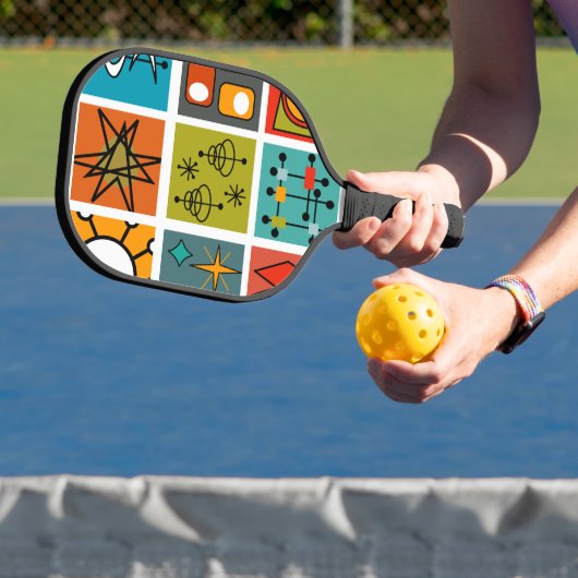 Mid-Century Modern Smorgasbord Pickleball Paddle (Insitu)