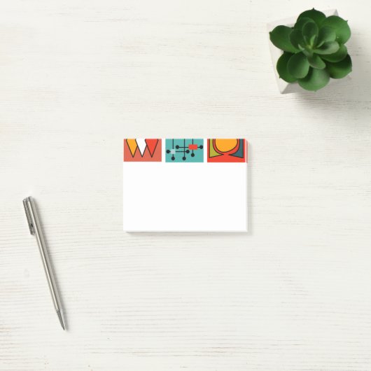 Mid-Century Modern Smorgasbord Post-it® Notes (Kantoor)