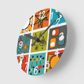 Mid-Century Modern Smorgasbord Ronde Klok (Hoek)