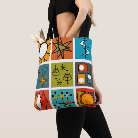Mid-Century Modern Smorgasbord Tote Bag (Dichtbij)
