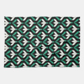 Mid Century Modern Sneeuwdruppelpatroon Theedoek (Horizontaal)