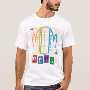 Mid Century Modern Soul retro MCM  ontwerp T-shirt