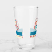 Mid Century Modern Spring Garden 2 Glas (Links)