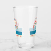 Mid Century Modern Spring Garden 2 Glas (Rechts)