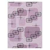 Mid Century Modern Sputnik Mauve Tafelkleed (Voorkant)
