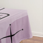 Mid Century Modern Sputnik Mauve Tafelkleed (Voorbeeld)