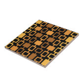 Mid Century Modern Square Columns Oranje Tegeltje (Zijkant)