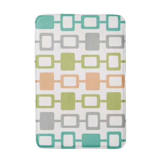 Mid Century Modern Square Kolommen Badmat (Voorkant Verticaal)