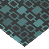 Mid Century Modern Square Kolommen Blauwgroen Korte Tafelloper (Hoek)