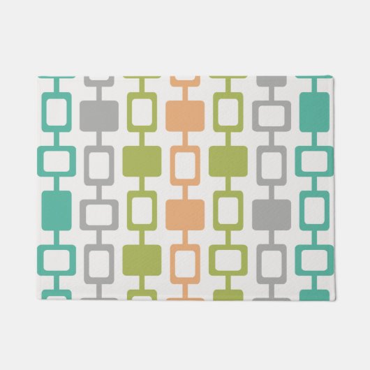 Mid Century Modern Square Kolommen Deurmat (Voorkant)