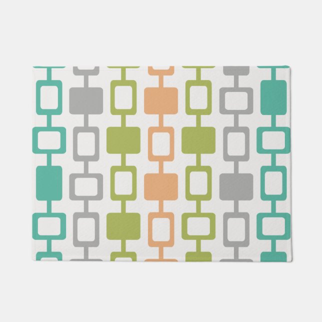 Mid Century Modern Square Kolommen Deurmat (Voorkant)