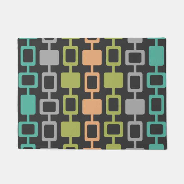 Mid Century Modern Square Kolommen Deurmat (Voorkant)