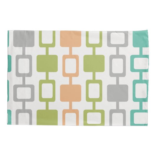 Mid Century Modern Square Kolommen Kussensloop (Achterkant)