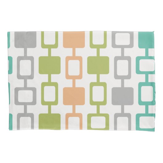 Mid Century Modern Square Kolommen Kussensloop (Voorkant)