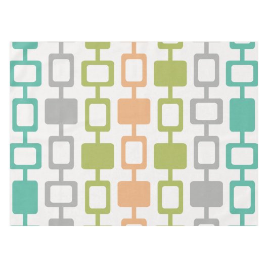 Mid Century Modern Square Kolommen Tafelkleed (Voorkant (Horizontaal))