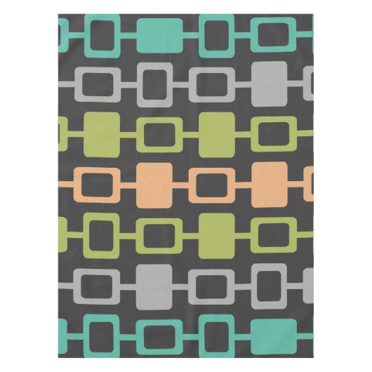 Mid Century Modern Square Kolommen Tafelkleed (Voorkant)