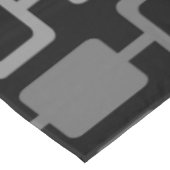 Mid Century Modern Square Kolommen zwart grijs Tafelkleed (Gekanteld)