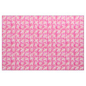 Mid-Century Modern Square Spirals, Coral Pink Stof (Fat Quarter)