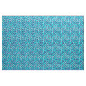 Mid-Century Modern Square Spirals, Navy en Aqua Stof (Yard (91,4 cm))