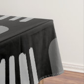 Mid-Century Modern Squares Lines Dark Grey Tafelkleed (Voorbeeld)