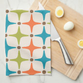 Mid Century Modern Star Pattern Theedoek (Quarter Fold)