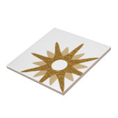 Mid-Century Modern Starburst Bold Off-set Tegeltje (Zijkant)