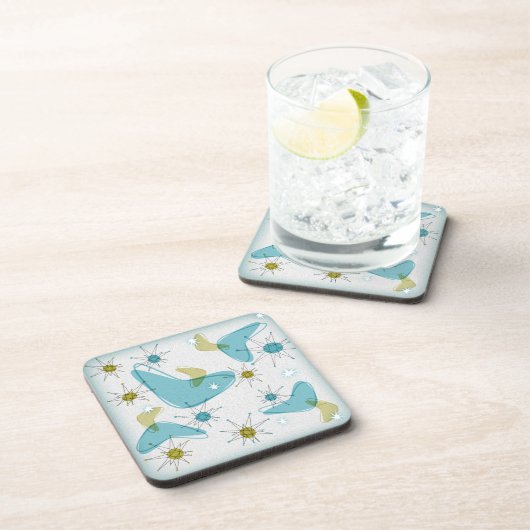 Mid Century Modern Starburst Onderzetters Set (Rechterzijde)