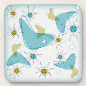 Mid Century Modern Starburst Onderzetters Set (Voorkant)