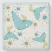 Mid Century Modern Starburst Onderzetters Set (Voorkant)