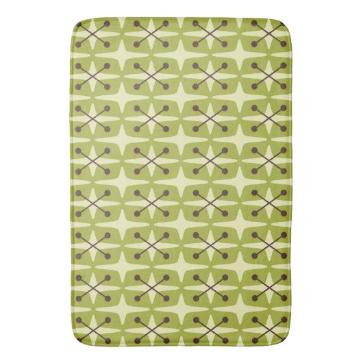Mid Century Modern Starburst Pattern Badmat (Voorkant Verticaal)