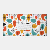 Mid Century Modern Starburst Pattern Bureaumat (Keyboard & Muis)