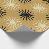 Mid Century Modern Starburst Pattern Cadeaupapier (Hoek)