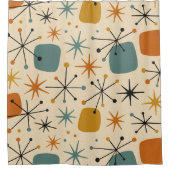 Mid Century Modern Starburst Pattern Douchegordijn (Voorkant)